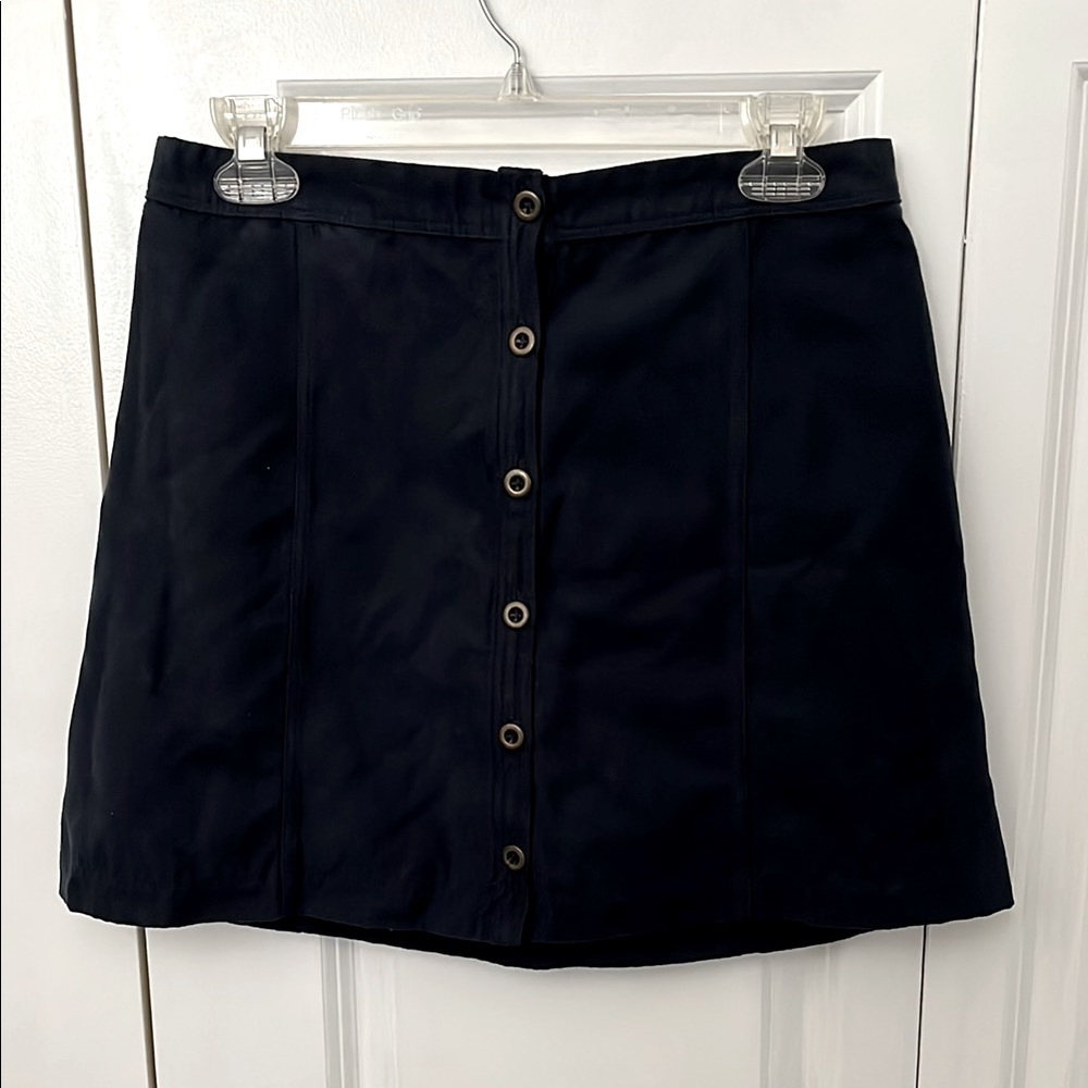 Hollister Navy A-Line Mini Skirt